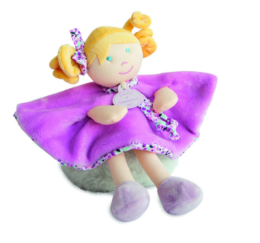  les demoiselles mlle mauve doll baby comforter purple 